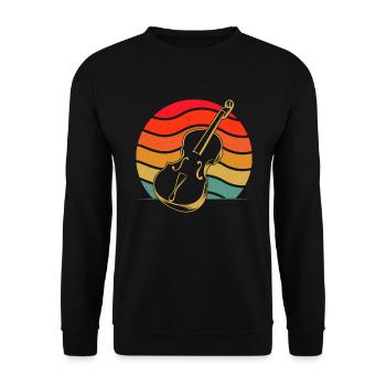 Cello cello player cellist - Unisex Sweatshirt - black - Front - Alina (178cm) & Michal (187cm)