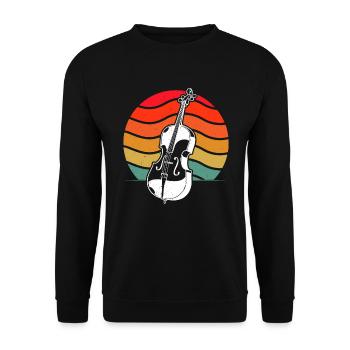 Cello Cellospieler Cellist - Unisex Pullover - Schwarz - Vorne - Alina (178cm) & Michal (187cm)