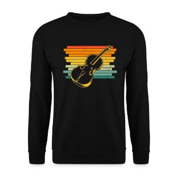 Cello cello player cellist - Unisex Sweatshirt - black - Front - Alina (178cm) & Michal (187cm)
