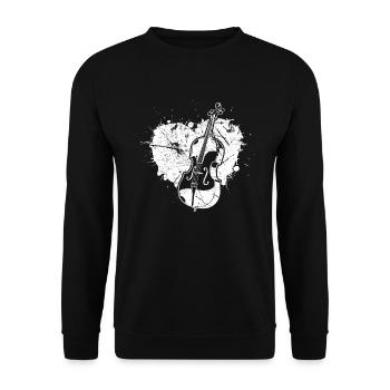 Violoncelliste violoncelliste - Sweat-shirt Unisexe - noir - Devant - Alina (178cm) & Michal (187cm)