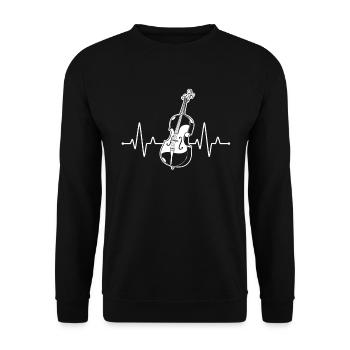 Cello cello player cellist - Unisex Sweatshirt - black - Front - Alina (178cm) & Michal (187cm)