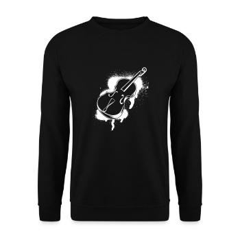 Cello cello player cellist - Unisex Sweatshirt - black - Front - Alina (178cm) & Michal (187cm)