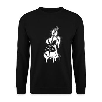 Cello Cellospieler Cellist - Unisex Pullover - Schwarz - Vorne - Alina (178cm) & Michal (187cm)