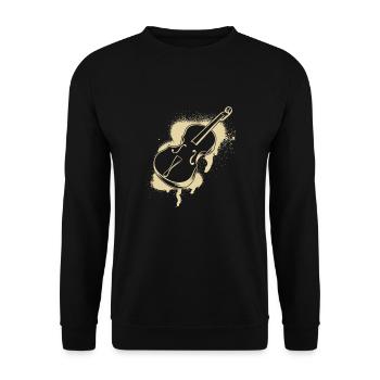 Cello cello player cellist - Unisex Sweatshirt - black - Front - Alina (178cm) & Michal (187cm)