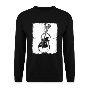 Violoncelliste violoncelliste - Sweat-shirt Unisexe - noir - Devant - Alina (178cm) & Michal (187cm)