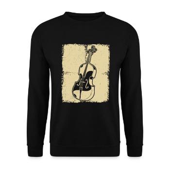 Cello cello player cellist - Unisex Sweatshirt - black - Front - Alina (178cm) & Michal (187cm)