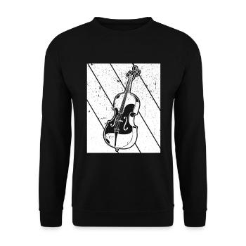 Cello cello player cellist - Unisex Sweatshirt - black - Front - Alina (178cm) & Michal (187cm)