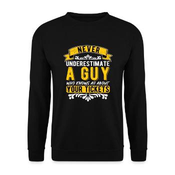 Insurance Salesman Insurance - Unisex Sweatshirt - black - Front - Alina (178cm) & Michal (187cm)