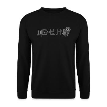 Garten Herzschlag Gartenarbeit Gärtner Gärtnerin - Unisex Pullover - Schwarz - Vorne - Alina (178cm) & Michal (187cm)