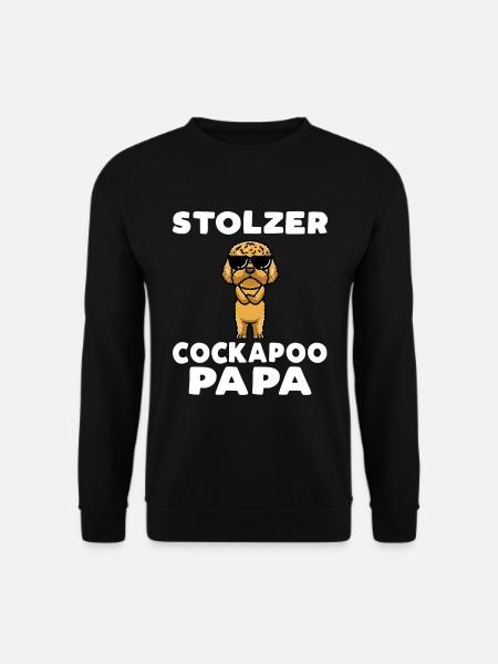 Stolzer Cockapoo Papa - Unisex Pullover - Schwarz