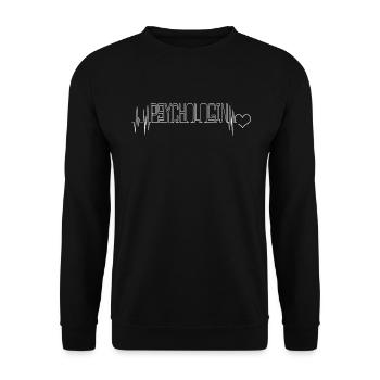 Psychologin Herzschlag Schulpsychologin - Unisex Pullover - Schwarz - Vorne - Alina (178cm) & Michal (187cm)