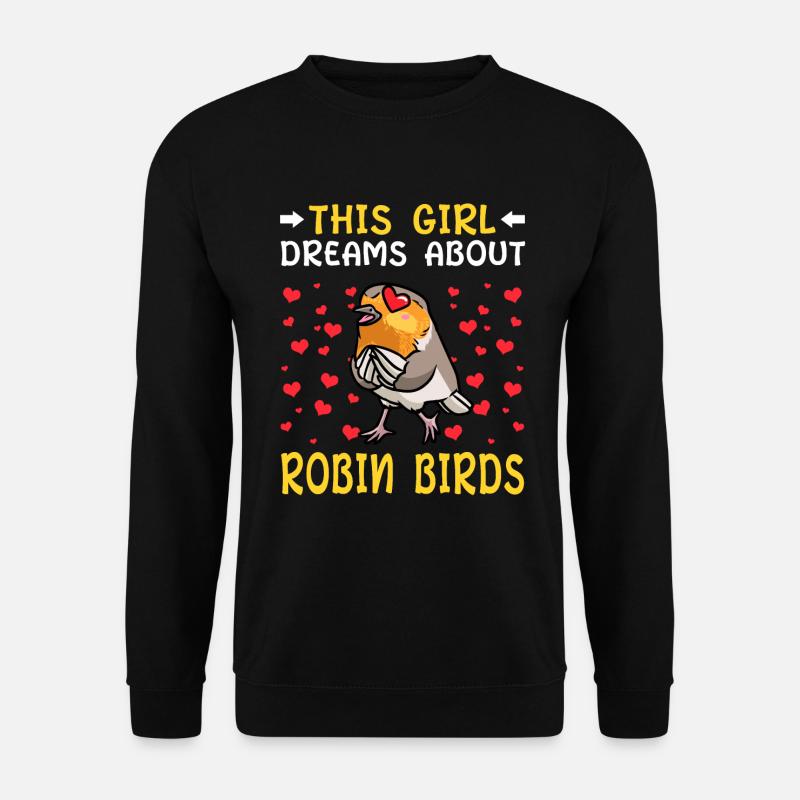 Robin Bird - Unisex Sweatshirt - black