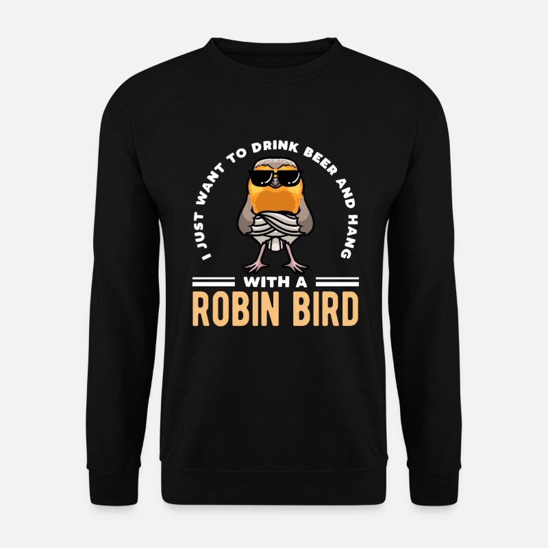 Robin Bird - Unisex Sweatshirt - black