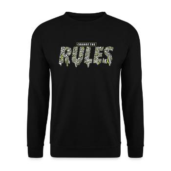 CHANGES THE RULES - Unisex Pullover - Schwarz - Vorne - Alina (178cm) & Michal (187cm)