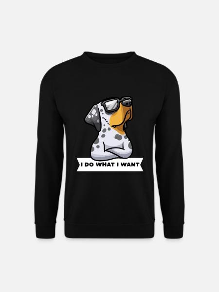 Sturer Louisiana Catahoula Leopard Dog Catahoula - Unisex Pullover - Schwarz