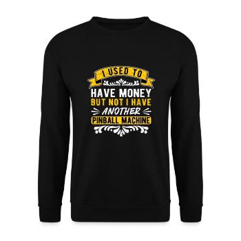 Pinball Pinball Player - Unisex Sweatshirt - black - Front - Alina (178cm) & Michal (187cm)