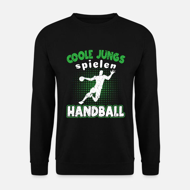 Coole Jungs spielen Handball, Handballer - Unisex Pullover - Schwarz