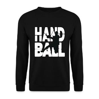 Le handball, pour l’amour du handball - Sweat-shirt Unisexe - noir - Devant - Alina (178cm) & Michal (187cm)