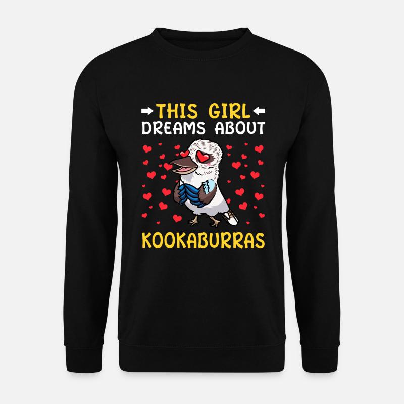 Laughing Hans Vogel Jägerliest - Sweat-shirt Unisexe - noir
