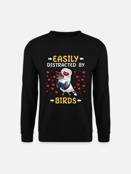 Lachender Hans Vogel Jägerliest - Unisex Pullover - Schwarz