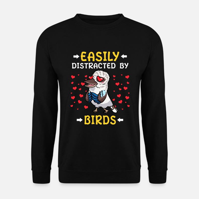 Lachender Hans Vogel Jägerliest - Unisex Pullover - Schwarz