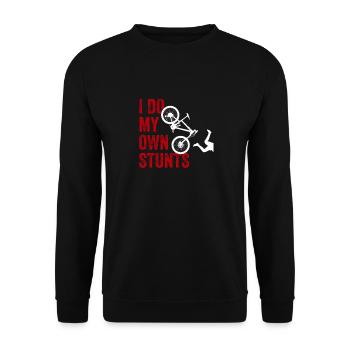 VTT Je fais mes propres cascades VTT - Sweat-shirt Unisexe - noir - Devant - Alina (178cm) & Michal (187cm)