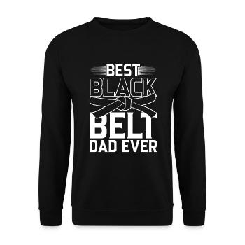 Tang so Do Martial Arts Black Belt - Unisex Sweatshirt - black - Front - Alina (178cm) & Michal (187cm)
