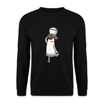 Dancing chess pieces Chess players - Unisex Sweatshirt - black - Front - Alina (178cm) & Michal (187cm)