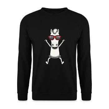 Dancing chess pieces Chess players - Unisex Sweatshirt - black - Front - Alina (178cm) & Michal (187cm)