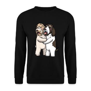 Petit Basset Griffon Vendéen Dog Lover - Sweat-shirt Unisexe - noir - Devant - Alina (178cm) & Michal (187cm)