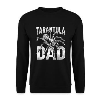 Vogelspinne Vogelspinnen Tarantula Dad - Unisex Sweatshirt - black - Front - Alina (178cm) & Michal (187cm)
