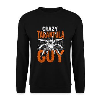 Vogelspinne Crazy Tarantula Guy - Unisex Sweatshirt - black - Front - Alina (178cm) & Michal (187cm)