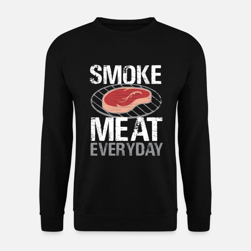 Barbeque Räucherfleisch Täglich - Unisex Pullover - Schwarz