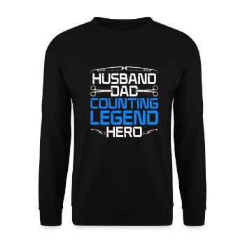 Chirurgisch Technischer Assistent Vater - Unisex Pullover - Schwarz - Vorne - Alina (178cm) & Michal (187cm)