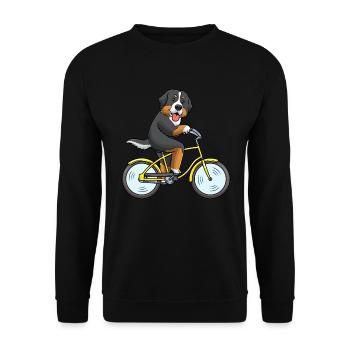 Bouvier Bernois Bouvier Bernois Bicyclette - Sweat-shirt Unisexe - noir - Devant - Alina (178cm) & Michal (187cm)