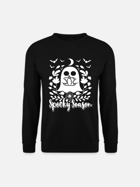Niedliches Gespenst Halloween Gespenstische Saison - Unisex Pullover - Schwarz
