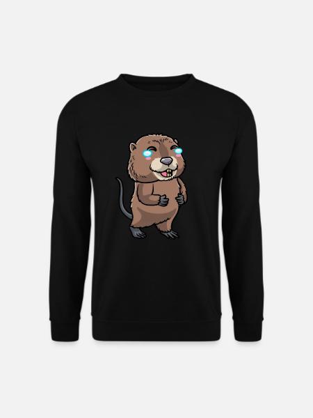 Cute muskrat - Unisex Sweatshirt - black