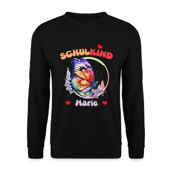Marie Écolière - Sweat-shirt Unisexe - noir - Devant - Alina (178cm) & Michal (187cm)