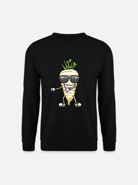 Tanzende Pastinaken Mit Sonnenbrille Pastinaken - Unisex Pullover - Schwarz