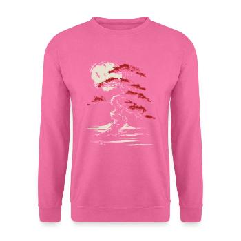 Bonsaï Culture japonaise Esthétique bouddhiste - Sweat-shirt Unisexe - rose - Devant