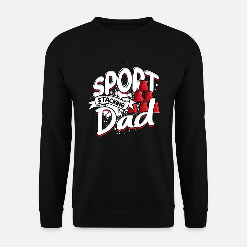 Sport Stacking Dad Speed Stacker Cup Stacking - Unisex Sweatshirt - black
