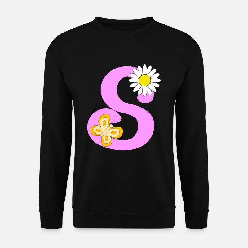 S Letter - Unisex Sweatshirt - black
