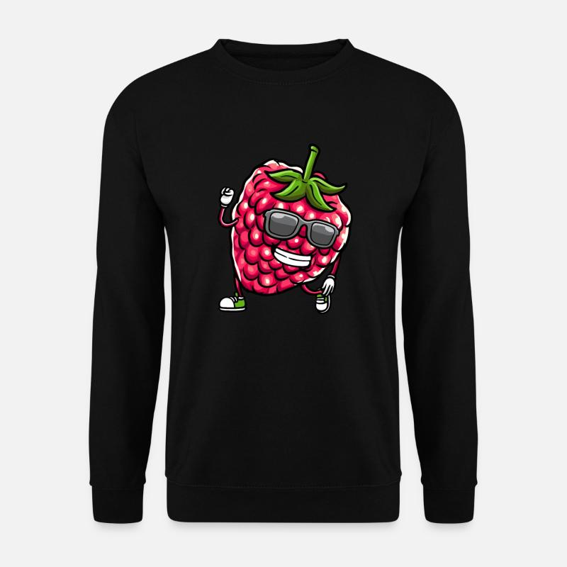 Baies Dansant Framboises Fruit - Sweat-shirt Unisexe - noir