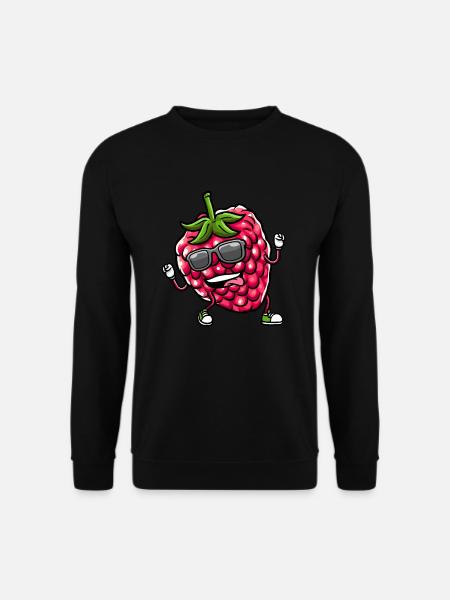 Beere Dancing Himbeeren Obst - Unisex Pullover - Schwarz