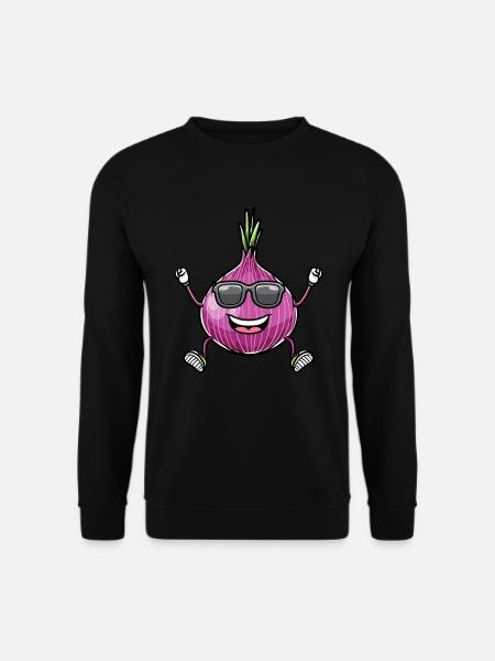 Red Onion Vegetables - Unisex Sweatshirt - black
