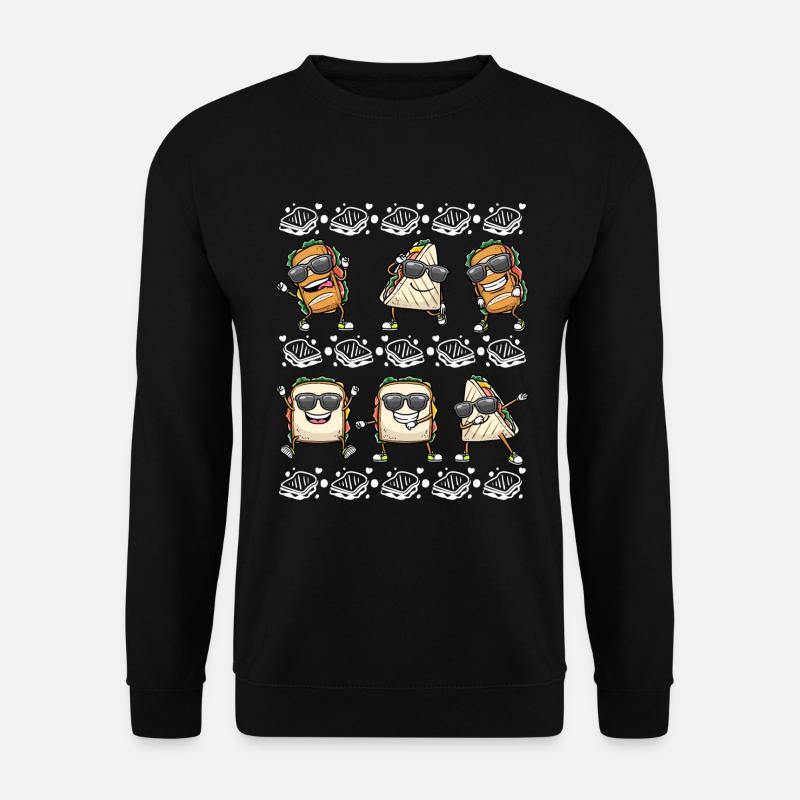 Dancing Sandwich Food - Unisex Sweatshirt - black