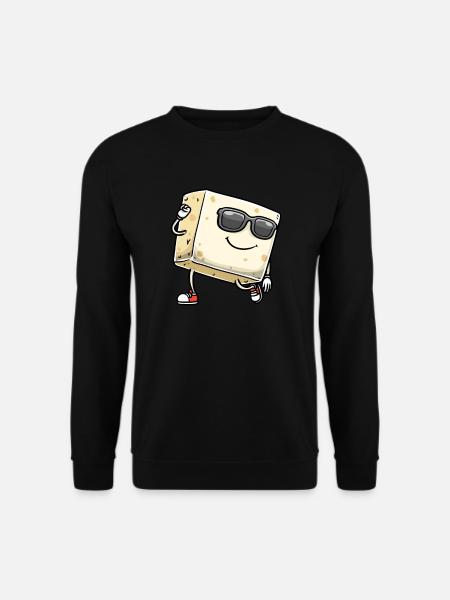 Tanzender Tofu Für Veganer Und Tofu-liebhaber - Unisex Pullover - Schwarz