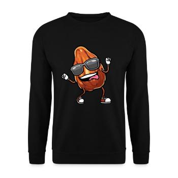 Datteln Frucht Tanzen - Unisex Pullover - Schwarz - Vorne - Alina (178cm) & Michal (187cm)
