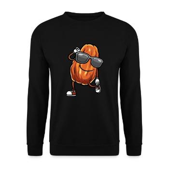 Datteln Frucht Tanzen - Unisex Pullover - Schwarz - Vorne - Alina (178cm) & Michal (187cm)