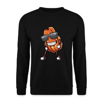 Datteln Frucht Tanzen - Unisex Pullover - Schwarz - Vorne - Alina (178cm) & Michal (187cm)